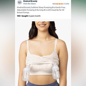 NIB Kindred Bravely Sublime Sleep Pumping Bra Hands Free